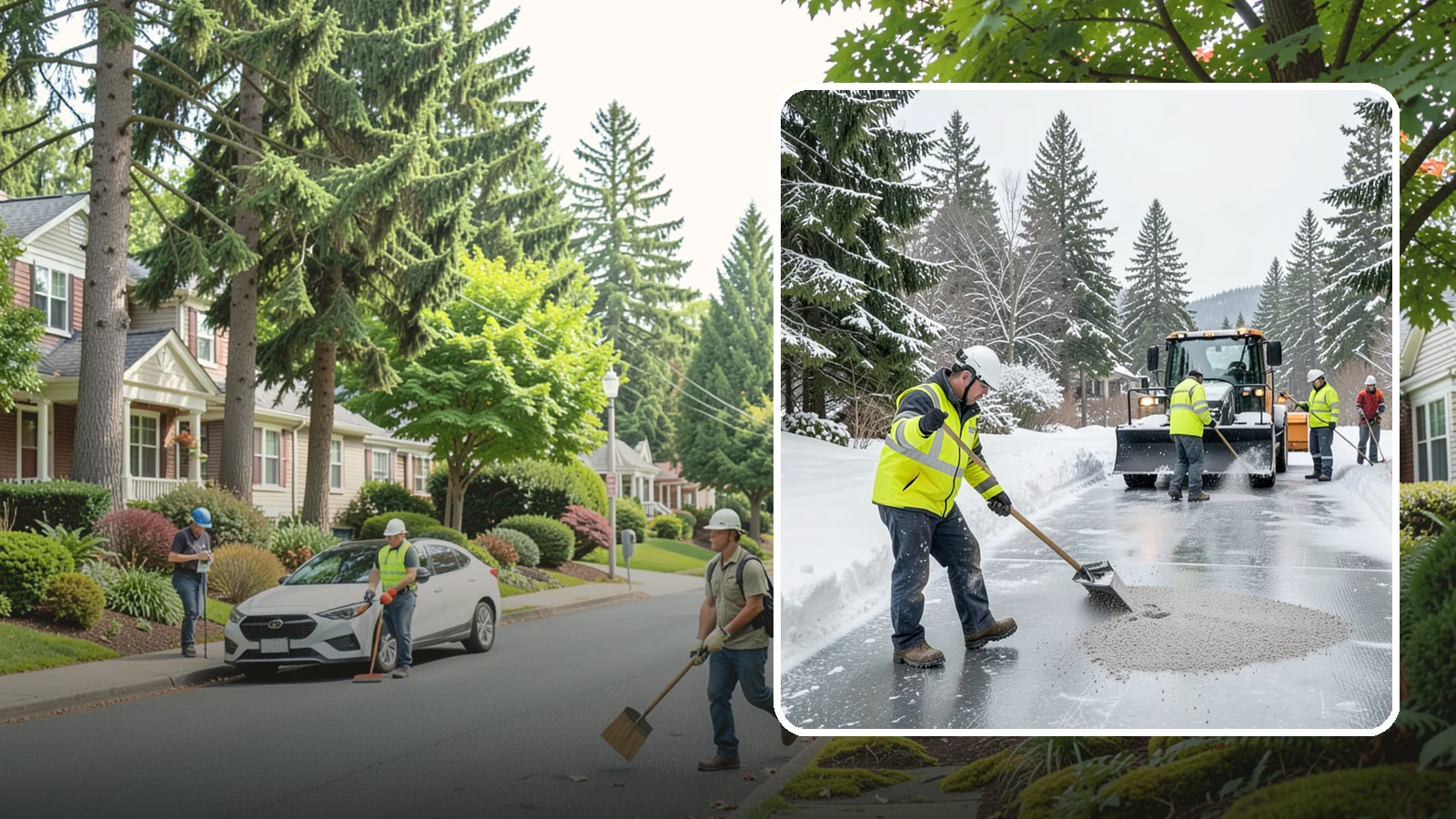 HOA Deicing in Beaux Arts Village, King County, WA - Community-wide deicing for homeowner associations, protecting shared roads, mailbox kiosks, and clubhouse walks from the glaze...