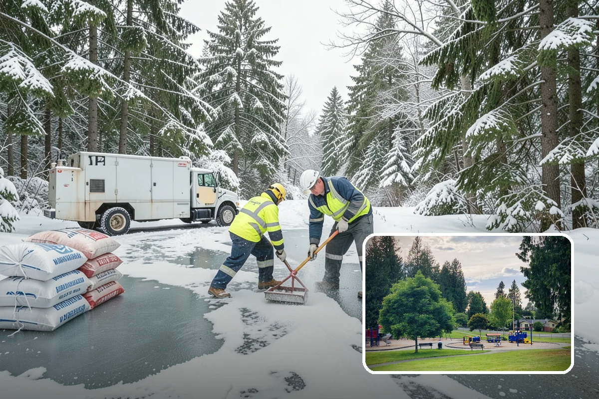 HOA Deicing in Bonney Lake, Pierce County, WA - Demonstrates board due diligence with documented common-area care