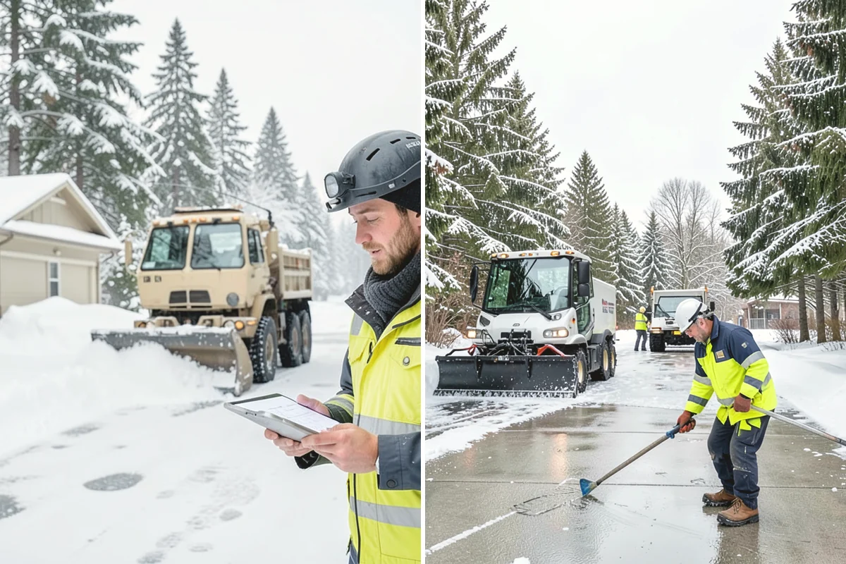 HOA Deicing in Burien, King County, WA - Map association streets, kiosks, amenity walks, and guest lots with the board