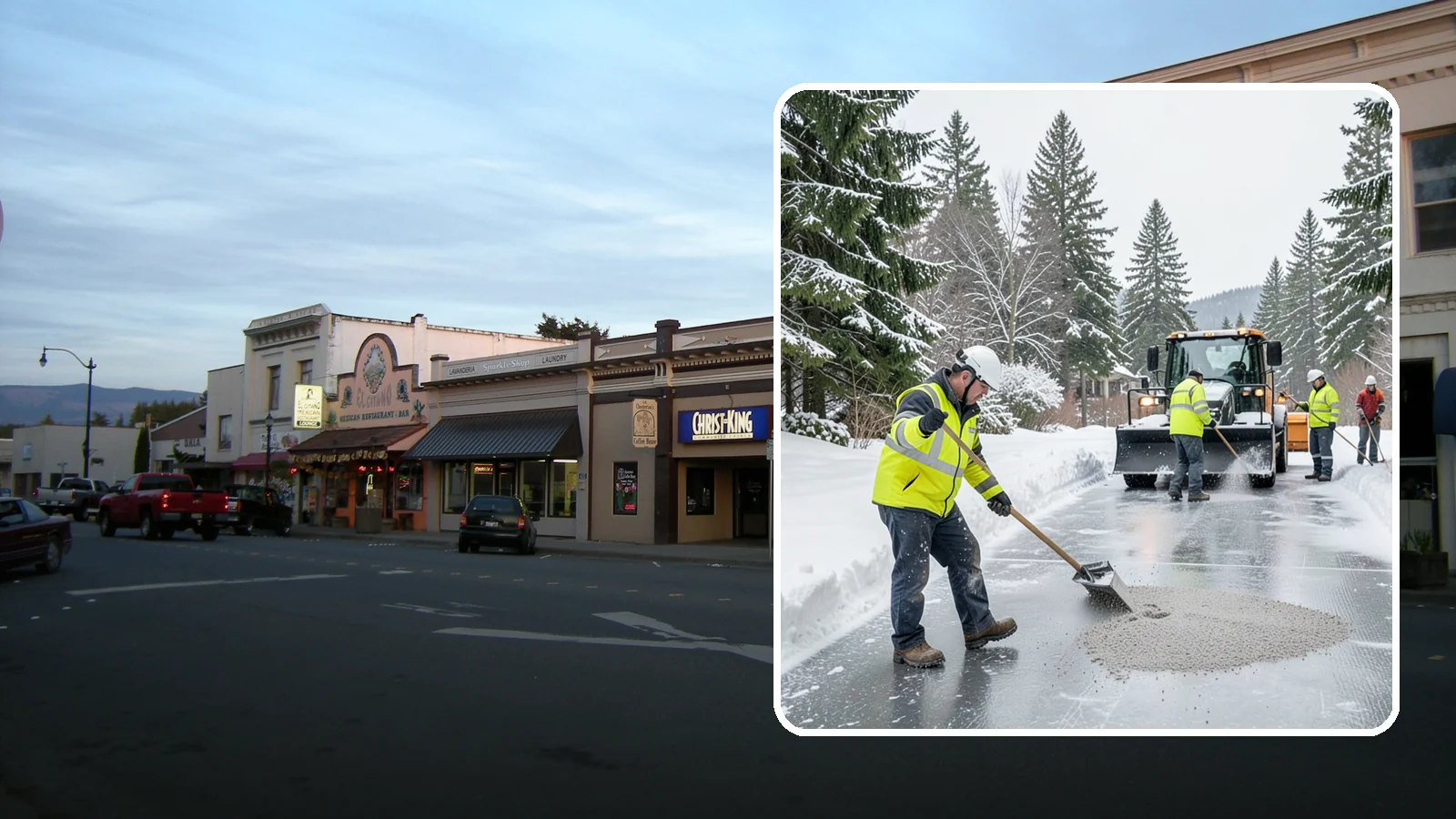 HOA Deicing in Burlington, Skagit County, WA - Community-wide deicing for homeowner associations, protecting shared roads, mailbox kiosks, and clubhouse walks from the glaze...