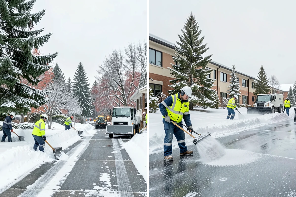 HOA Deicing in Clyde Hill, King County, WA - Map association streets, kiosks, amenity walks, and guest lots with the board