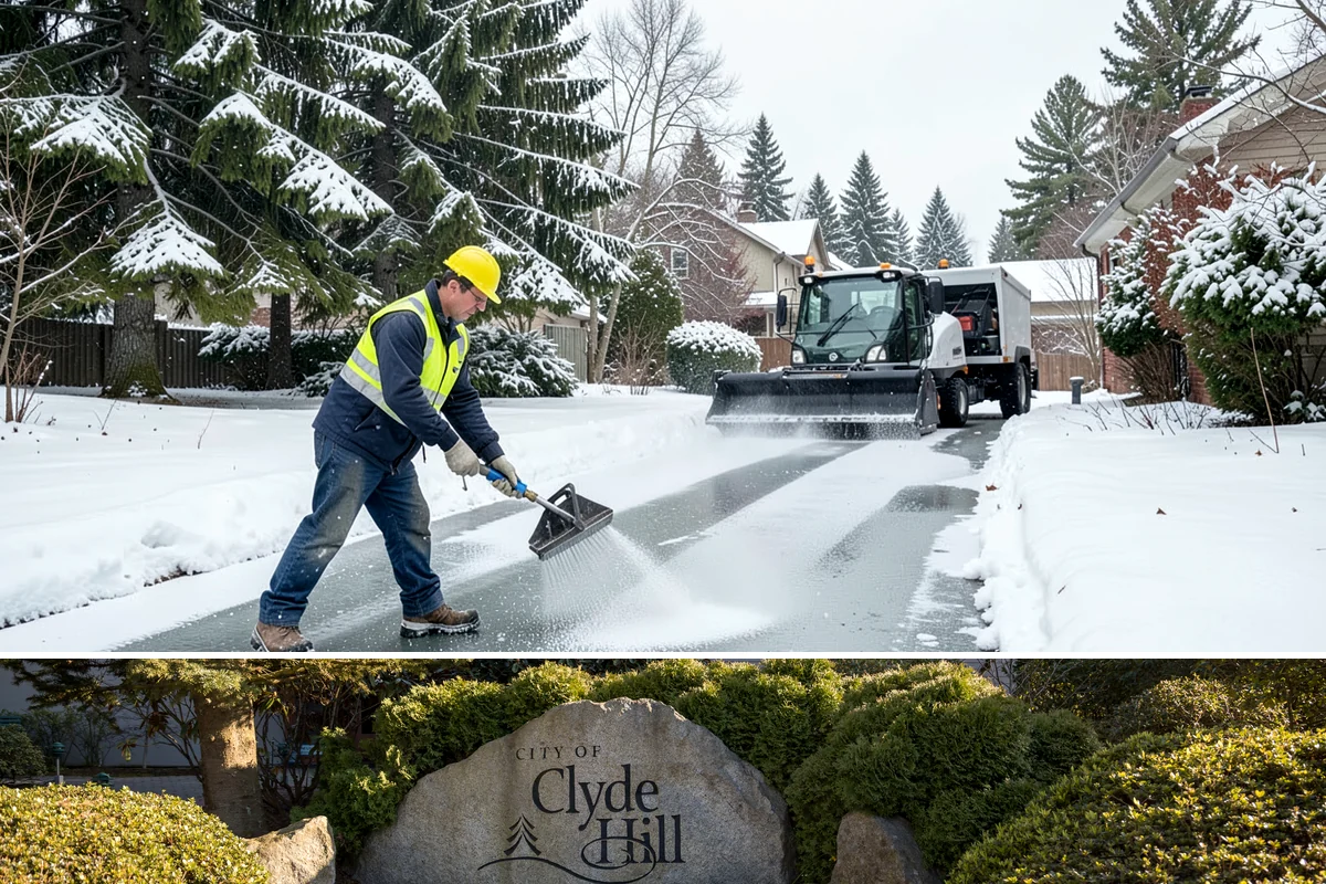 HOA Deicing in Clyde Hill, King County, WA - Ice control aligns with the December-through-February core season, with added visits during prolonged outflow-driven freezes...