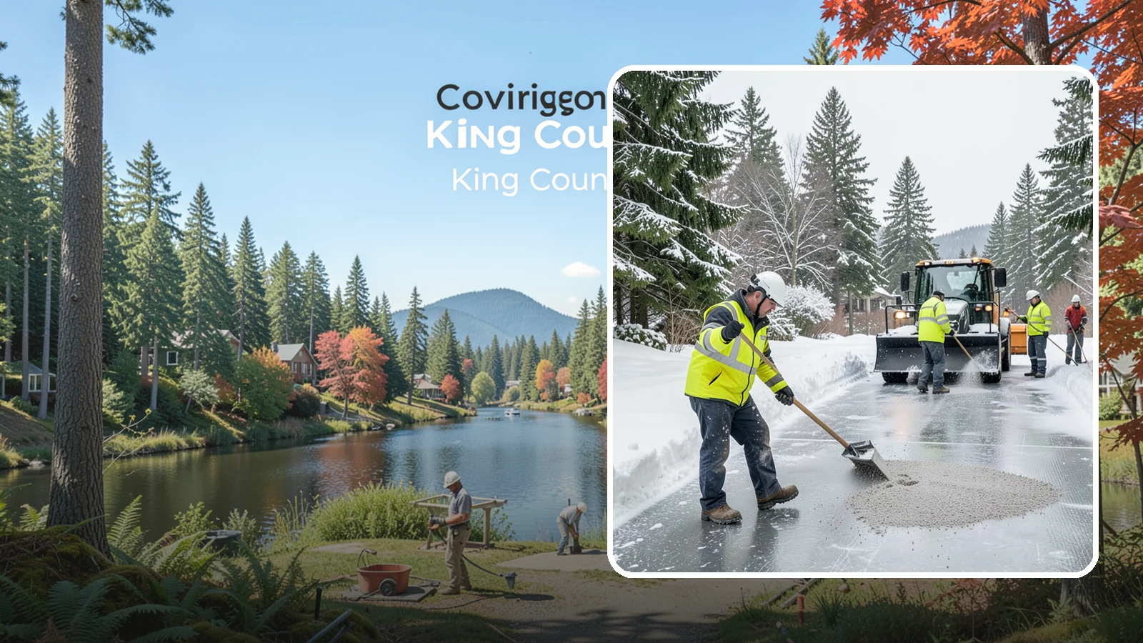 HOA Deicing in Covington, King County, WA - Community-wide deicing for homeowner associations, protecting shared roads, mailbox kiosks, and clubhouse walks from the glaze...