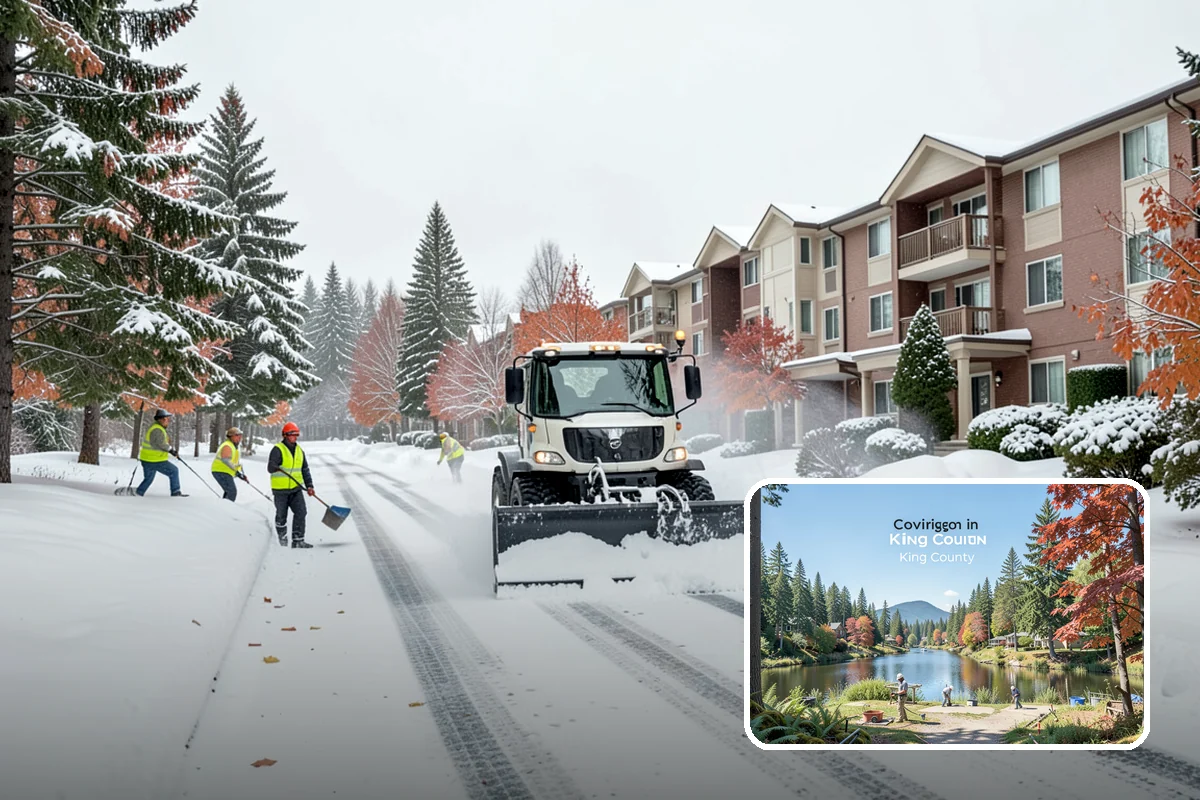 HOA Deicing in Covington, King County, WA - Demonstrates board due diligence with documented common-area care