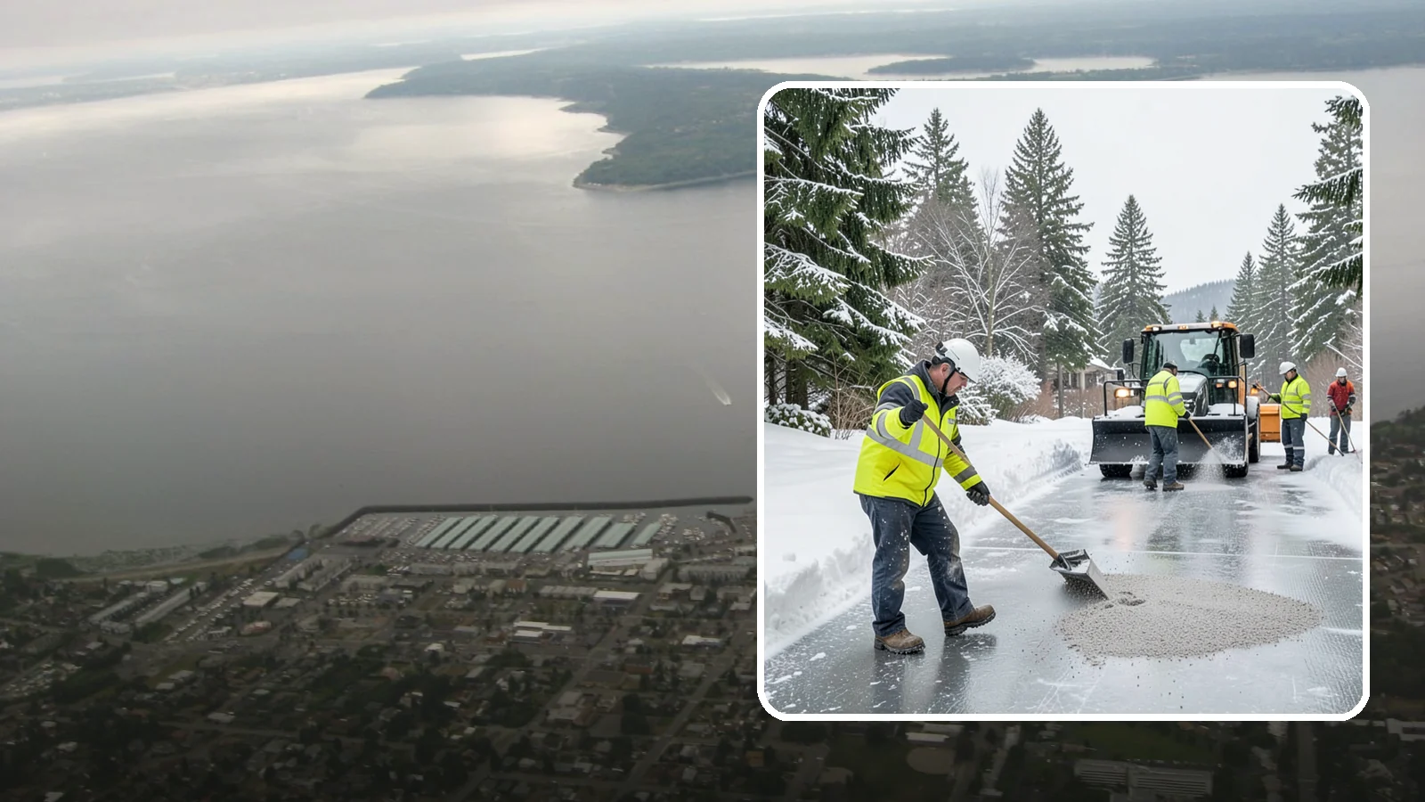 HOA Deicing in Des Moines, King County, WA - Community-wide deicing for homeowner associations, protecting shared roads, mailbox kiosks, and clubhouse walks from the glaze...