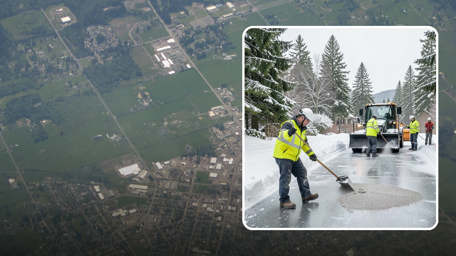 HOA Deicing in Enumclaw, King County, WA - Community-wide deicing for homeowner associations, protecting shared roads, mailbox kiosks, and clubhouse walks from the glaze...