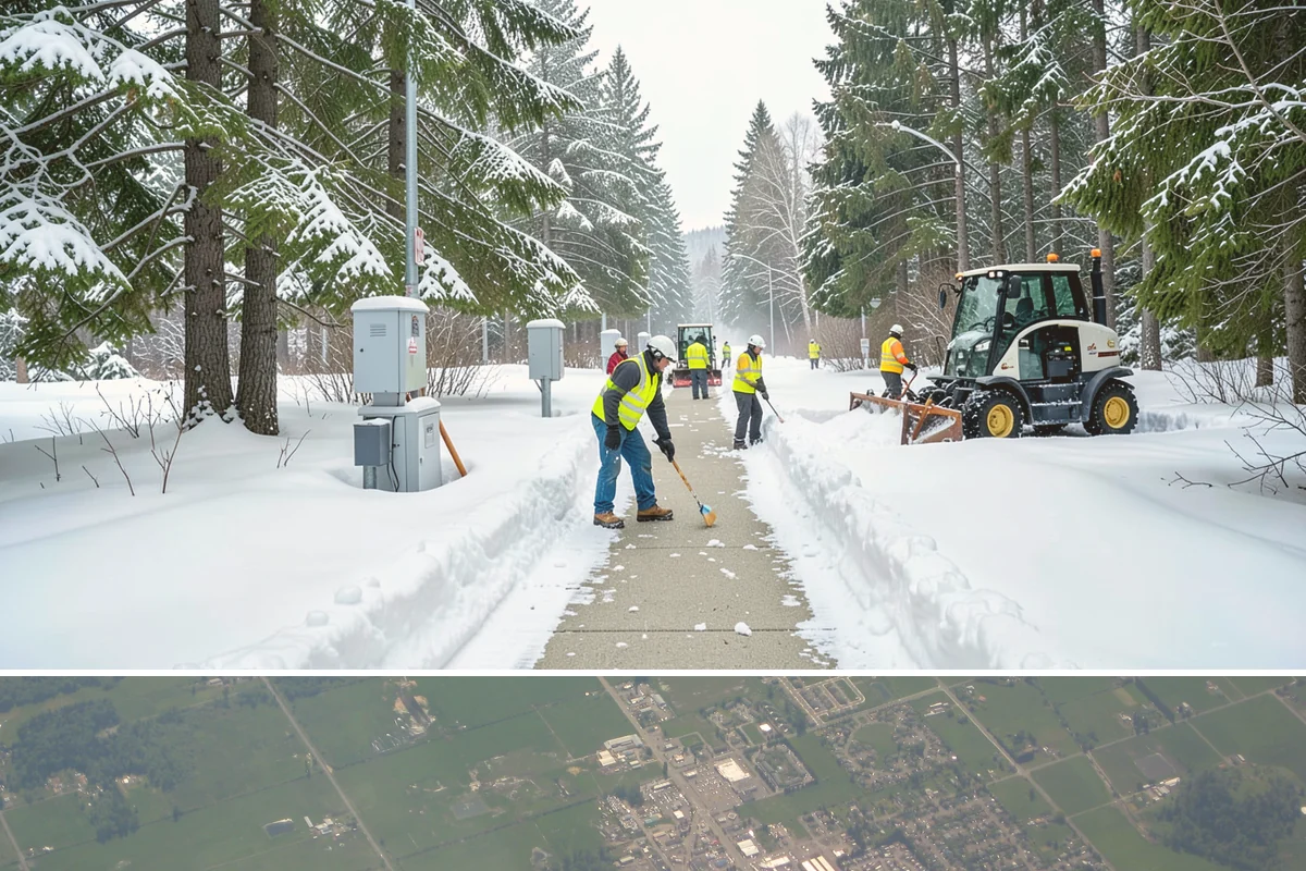 HOA Deicing in Enumclaw, King County, WA - Ice control aligns with the December-through-February core season, with added visits during prolonged outflow-driven freezes...