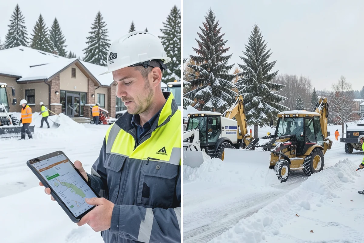 HOA Deicing in Granite Falls, Snohomish County, WA - Map association streets, kiosks, amenity walks, and guest lots with the board