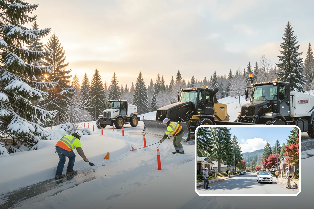 HOA Deicing in Hunts Point, King County, WA - Demonstrates board due diligence with documented common-area care
