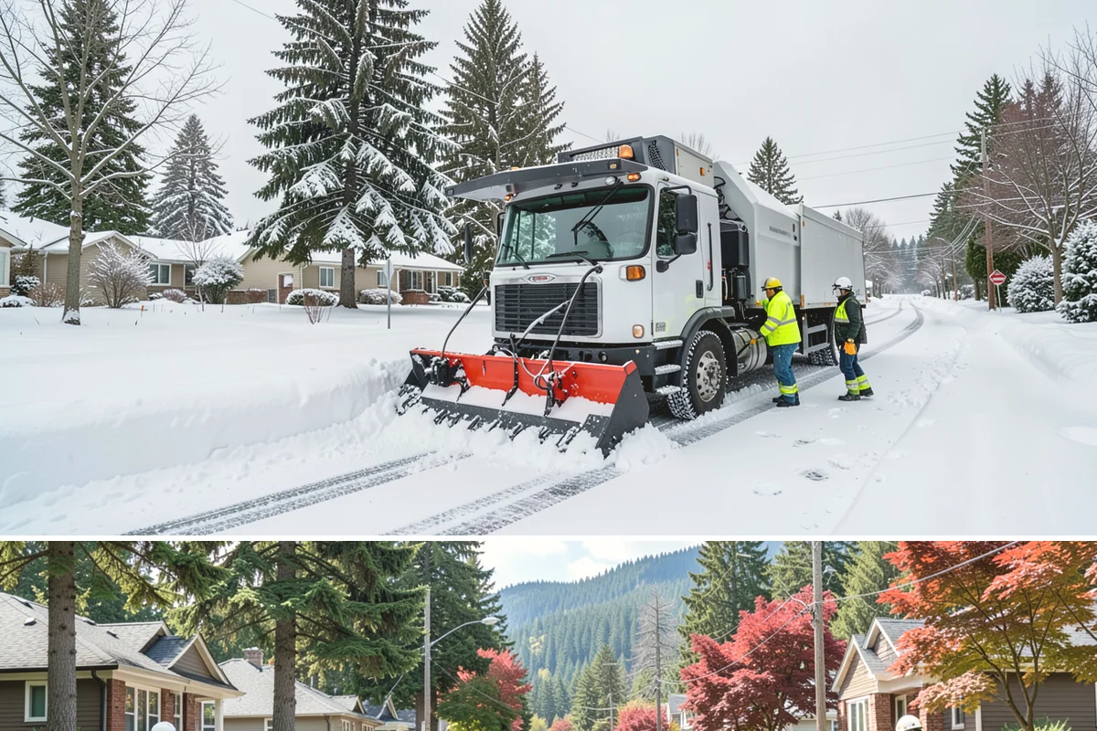HOA Deicing in Hunts Point, King County, WA - Ice control aligns with the December-through-February core season, with added visits during prolonged outflow-driven freezes...