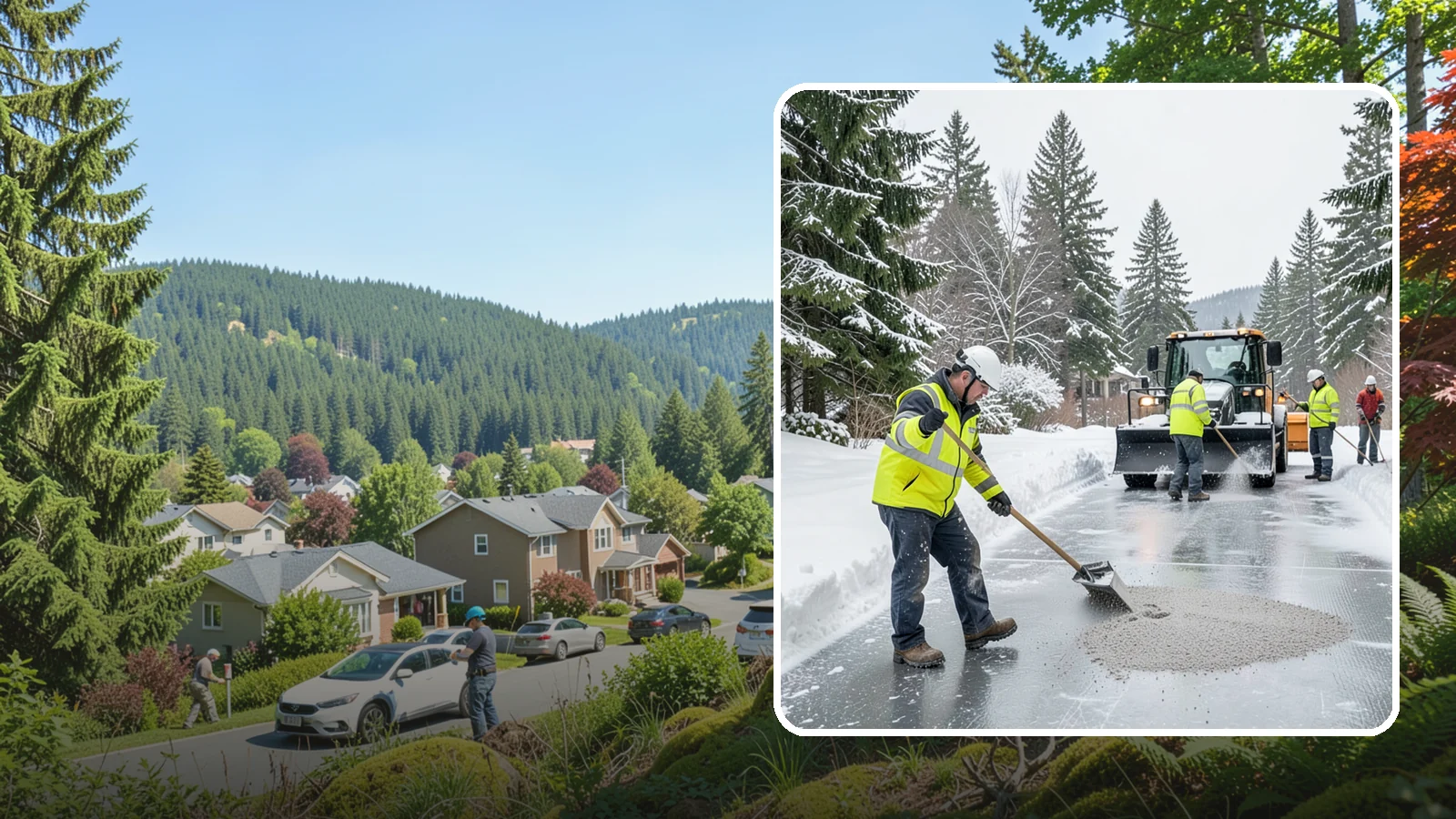 HOA Deicing in Index, Snohomish County, WA - Community-wide deicing for homeowner associations, protecting shared roads, mailbox kiosks, and clubhouse walks from the glaze...