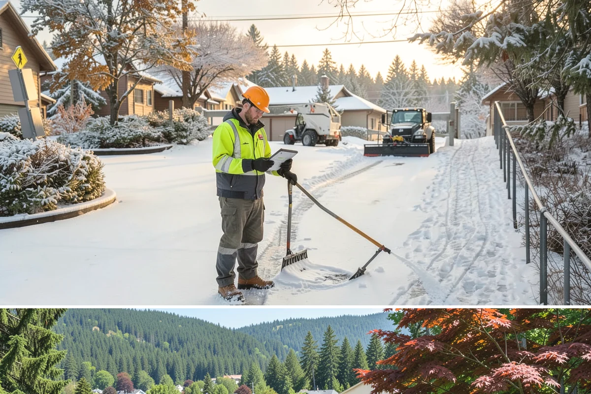 HOA Deicing in Index, Snohomish County, WA - Ice control aligns with the December-through-February core season, with added visits during prolonged outflow-driven freezes...