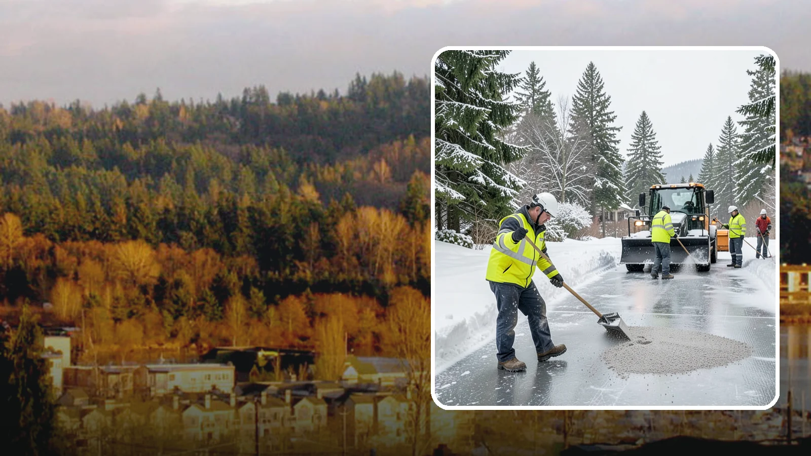 HOA Deicing in Kenmore, King County, WA - Community-wide deicing for homeowner associations, protecting shared roads, mailbox kiosks, and clubhouse walks from the glaze...