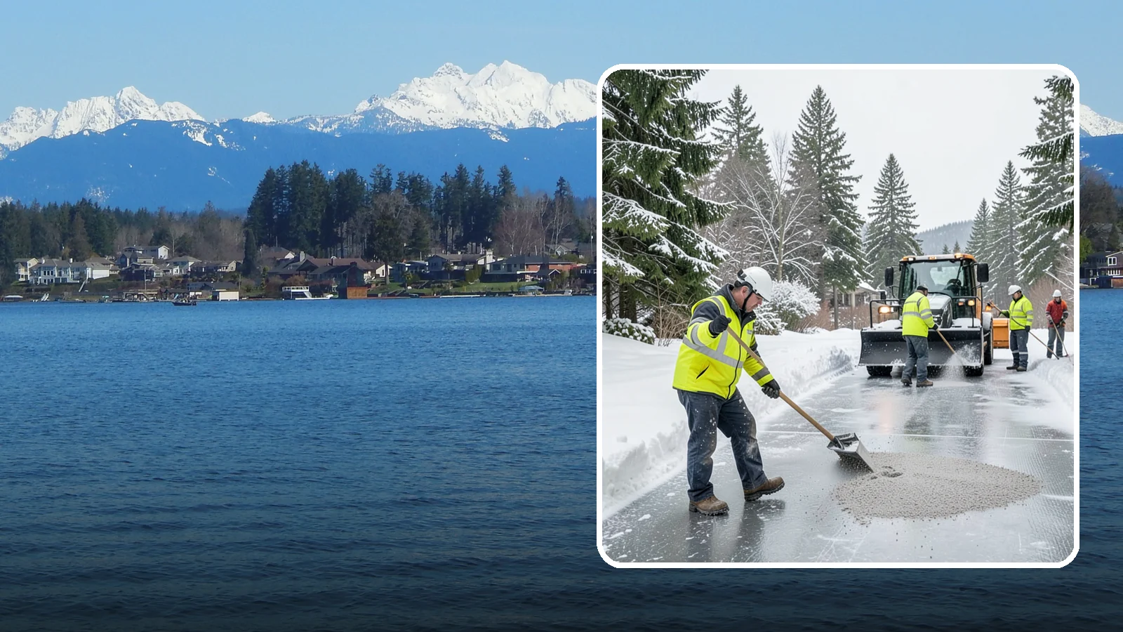 HOA Deicing in Lake Stevens, Snohomish County, WA - Community-wide deicing for homeowner associations, protecting shared roads, mailbox kiosks, and clubhouse walks from the glaze...