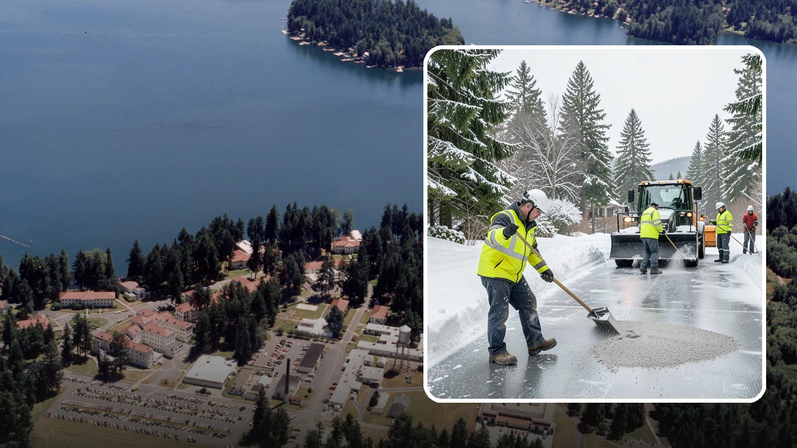 HOA Deicing in Lakewood, Pierce County, WA - Community-wide deicing for homeowner associations, protecting shared roads, mailbox kiosks, and clubhouse walks from the glaze...