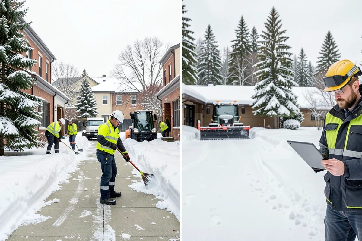 HOA Deicing in Lyman, Skagit County, WA - Map association streets, kiosks, amenity walks, and guest lots with the board