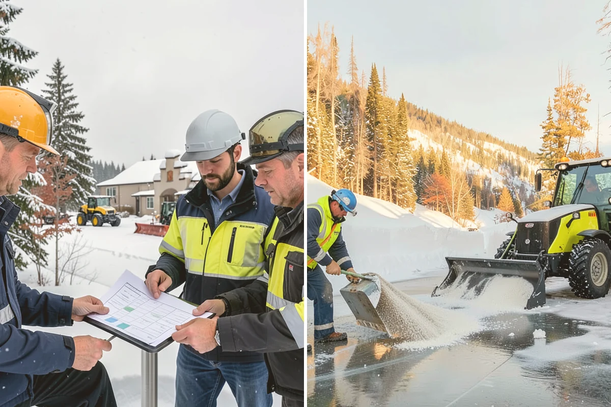 HOA Deicing in Lynnwood, Snohomish County, WA - Map association streets, kiosks, amenity walks, and guest lots with the board