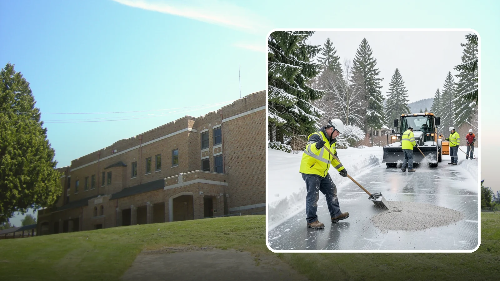 HOA Deicing in Maple Valley, King County, WA - Community-wide deicing for homeowner associations, protecting shared roads, mailbox kiosks, and clubhouse walks from the glaze...