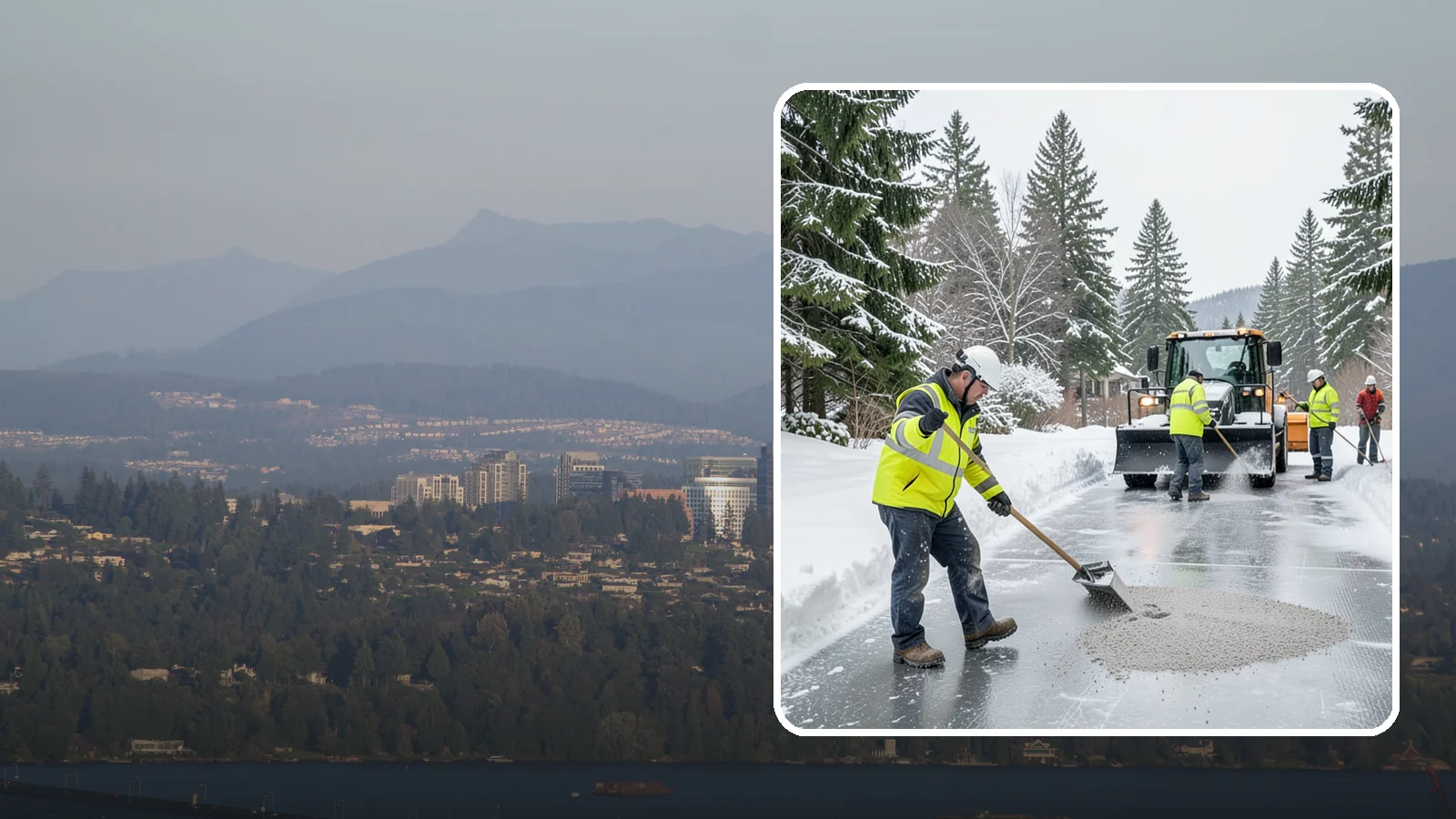 HOA Deicing in Medina, King County, WA - Community-wide deicing for homeowner associations, protecting shared roads, mailbox kiosks, and clubhouse walks from the glaze...