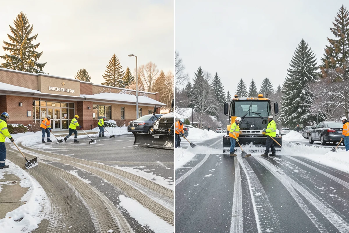 HOA Deicing in Mill Creek, Snohomish County, WA - Map association streets, kiosks, amenity walks, and guest lots with the board