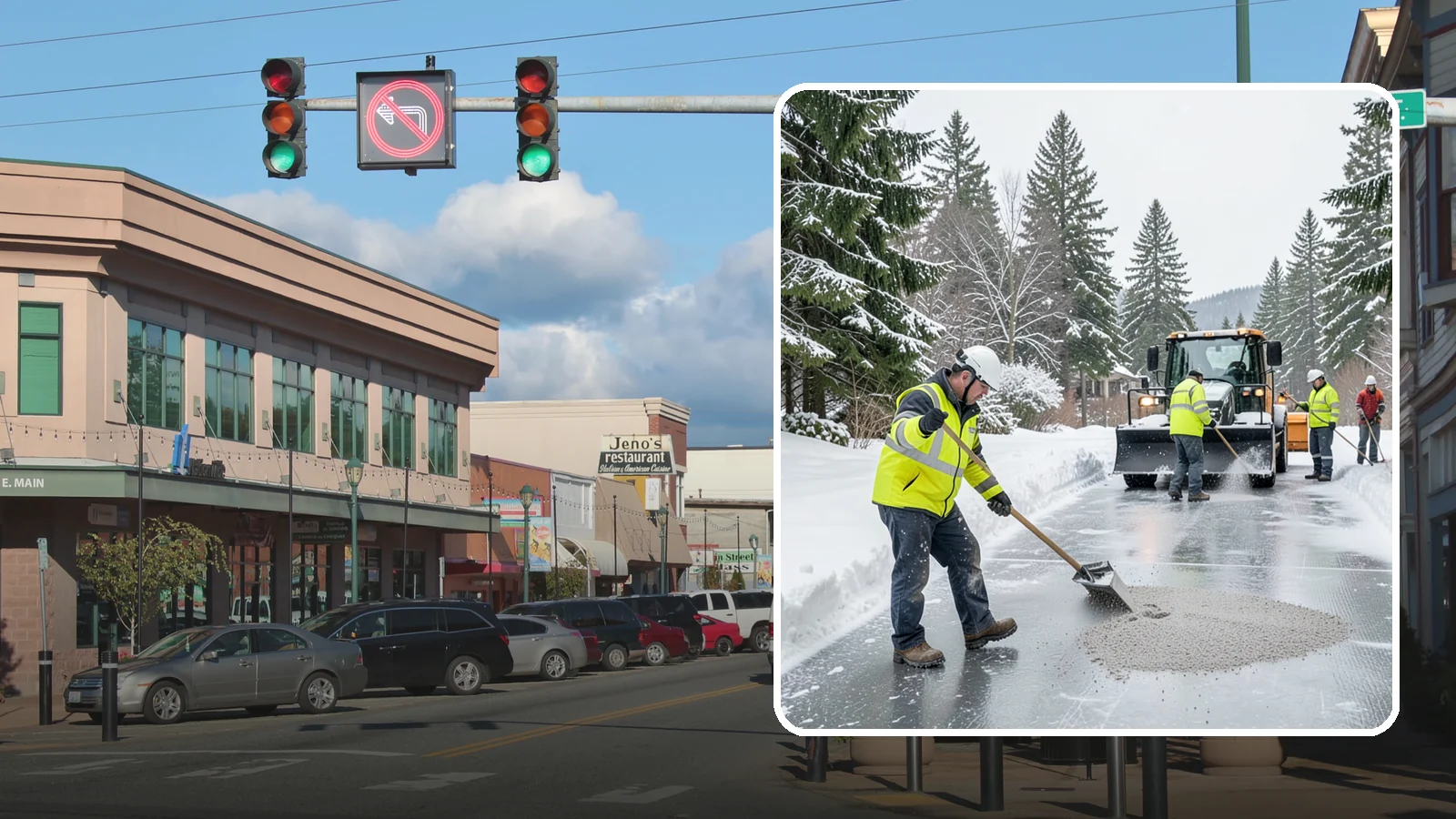 HOA Deicing in Monroe, Snohomish County, WA - Community-wide deicing for homeowner associations, protecting shared roads, mailbox kiosks, and clubhouse walks from the glaze...