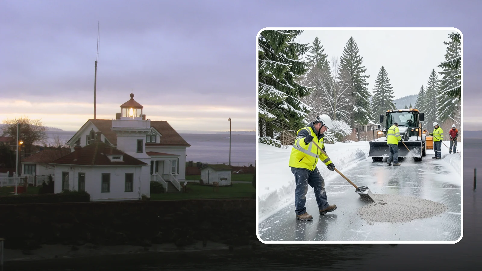 HOA Deicing in Mukilteo, Snohomish County, WA - Community-wide deicing for homeowner associations, protecting shared roads, mailbox kiosks, and clubhouse walks from the glaze...