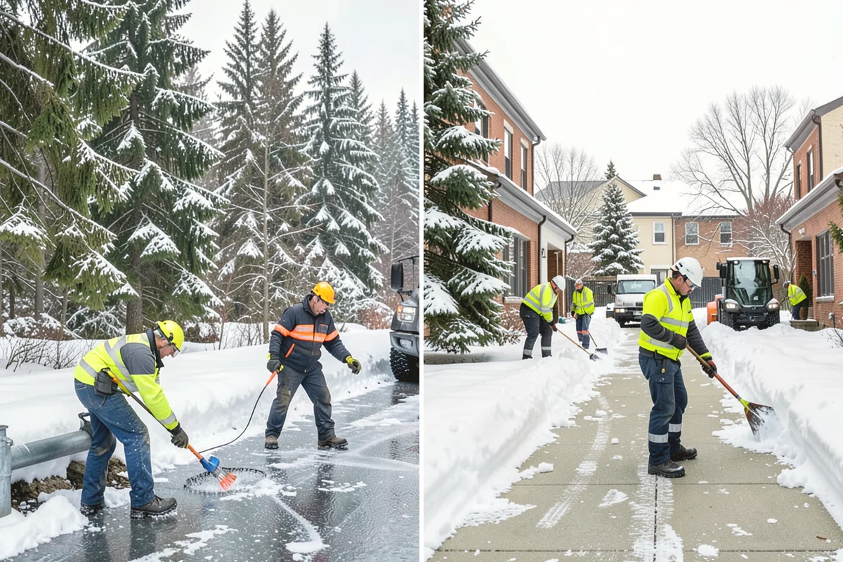 HOA Deicing in Mukilteo, Snohomish County, WA - Map association streets, kiosks, amenity walks, and guest lots with the board