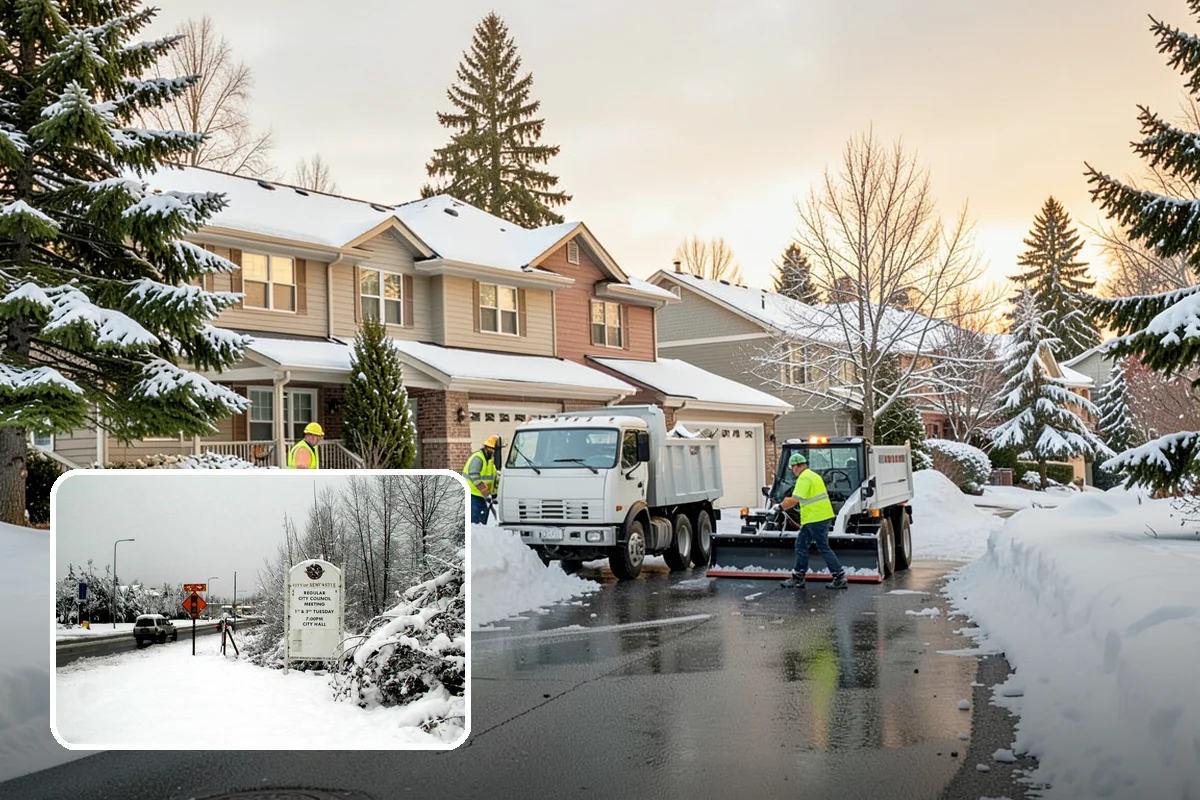 HOA Deicing in Newcastle, King County, WA - Demonstrates board due diligence with documented common-area care
