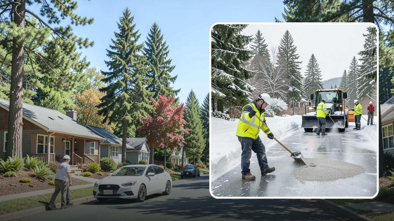 HOA Deicing in Orting, Pierce County, WA - Community-wide deicing for homeowner associations, protecting shared roads, mailbox kiosks, and clubhouse walks from the glaze...
