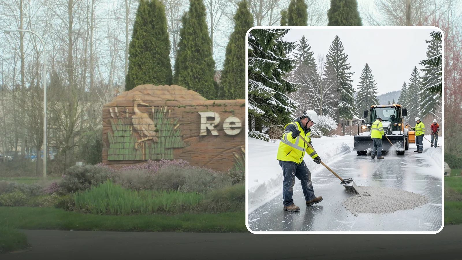 HOA Deicing in Renton, King County, WA - Community-wide deicing for homeowner associations, protecting shared roads, mailbox kiosks, and clubhouse walks from the glaze...