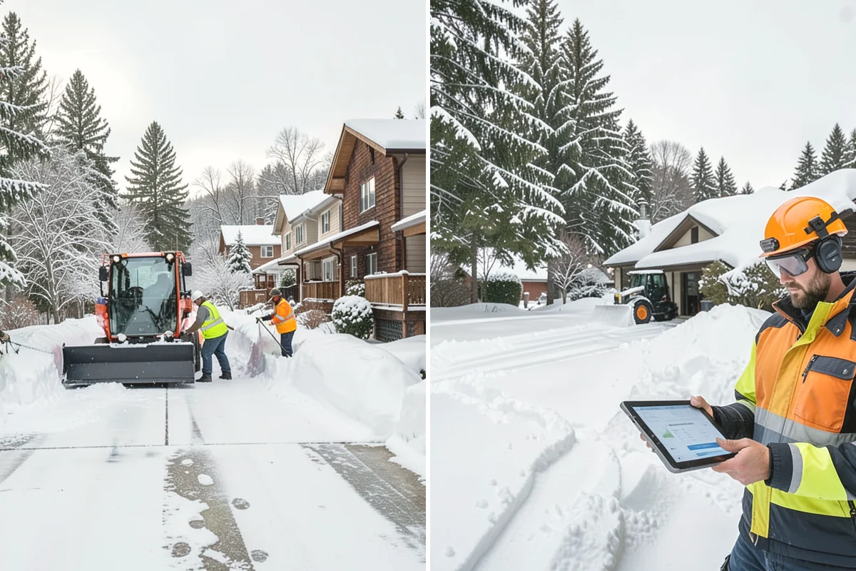 HOA Deicing in Ruston, Pierce County, WA - Map association streets, kiosks, amenity walks, and guest lots with the board