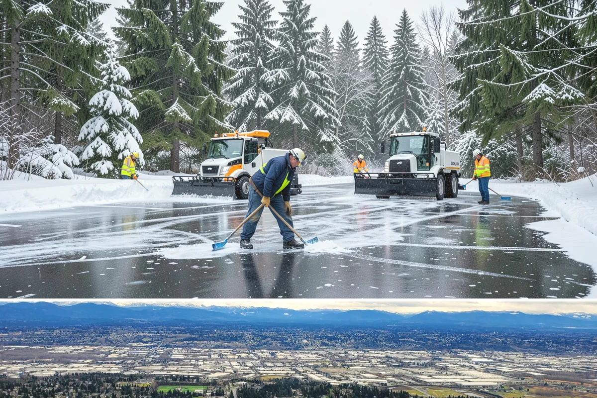 HOA Deicing in SeaTac, King County, WA - Ice control aligns with the December-through-February core season, with added visits during prolonged outflow-driven freezes...