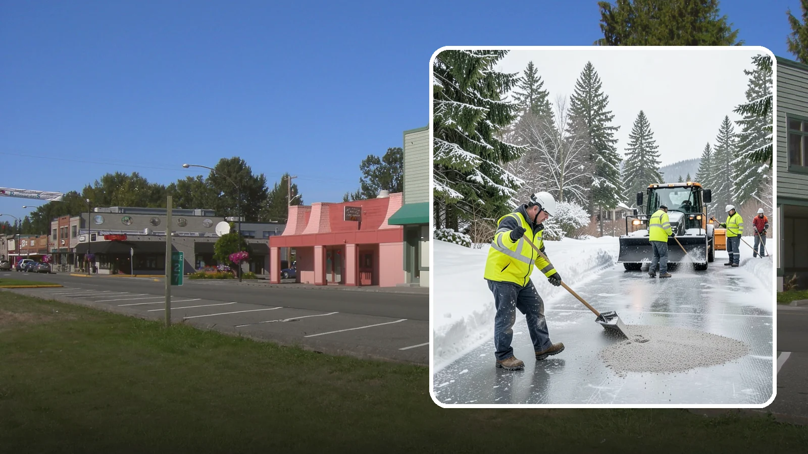 HOA Deicing in Snoqualmie, King County, WA - Community-wide deicing for homeowner associations, protecting shared roads, mailbox kiosks, and clubhouse walks from the glaze...
