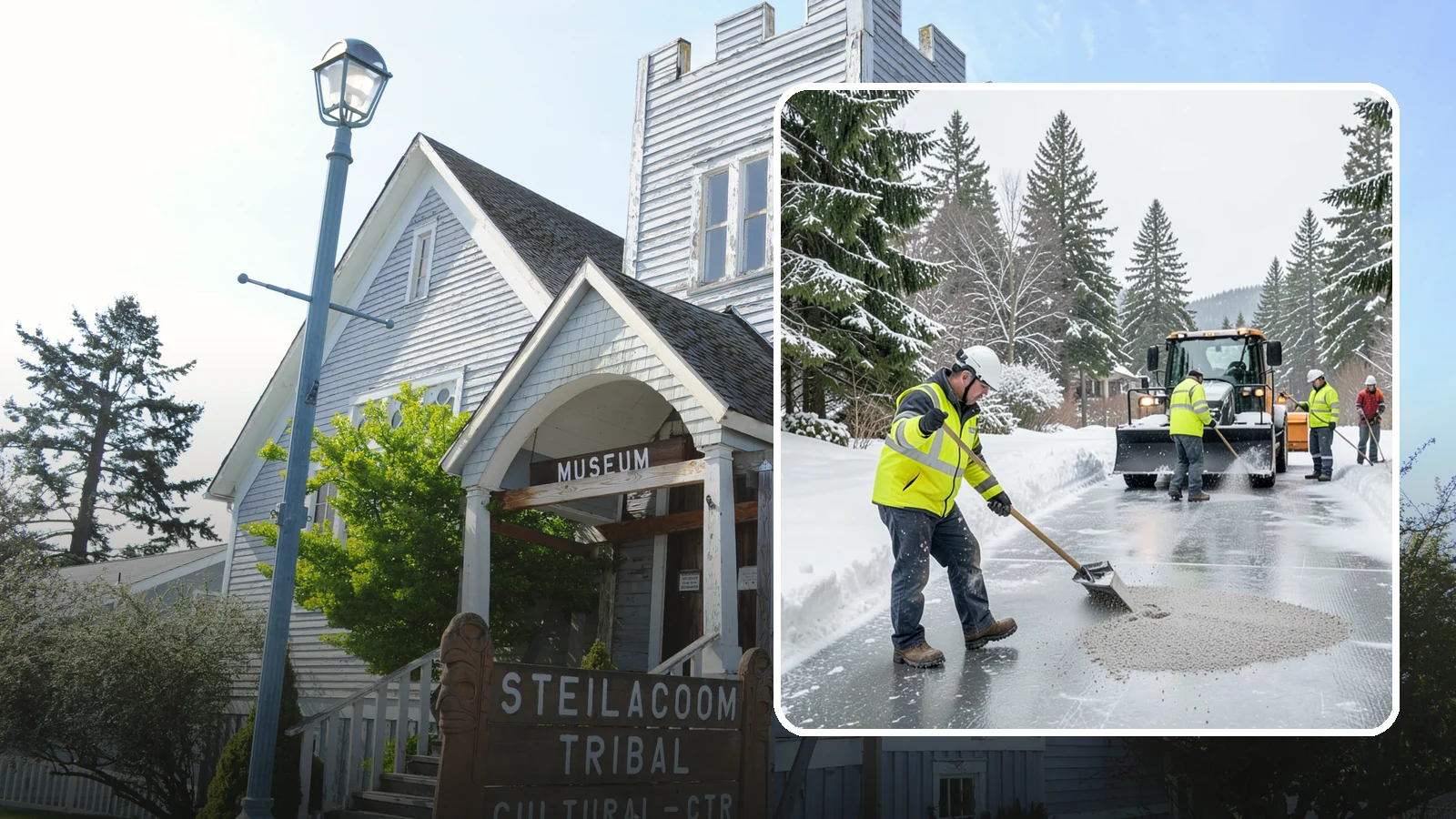 HOA Deicing in Steilacoom, Pierce County, WA - Community-wide deicing for homeowner associations, protecting shared roads, mailbox kiosks, and clubhouse walks from the glaze...
