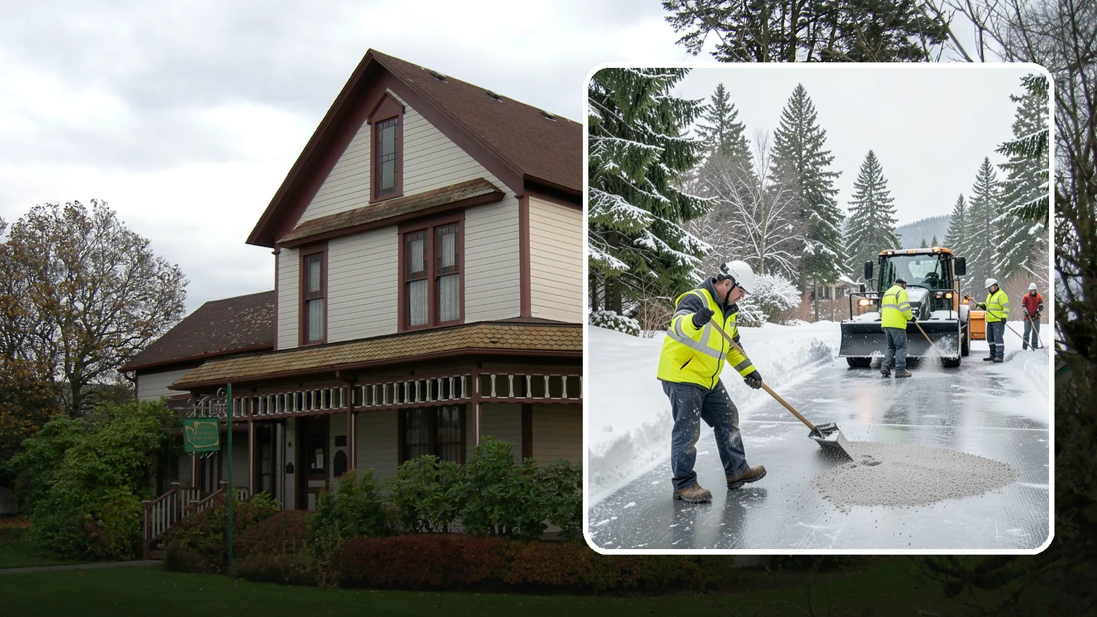 HOA Deicing in Sumner, Pierce County, WA - Community-wide deicing for homeowner associations, protecting shared roads, mailbox kiosks, and clubhouse walks from the glaze...
