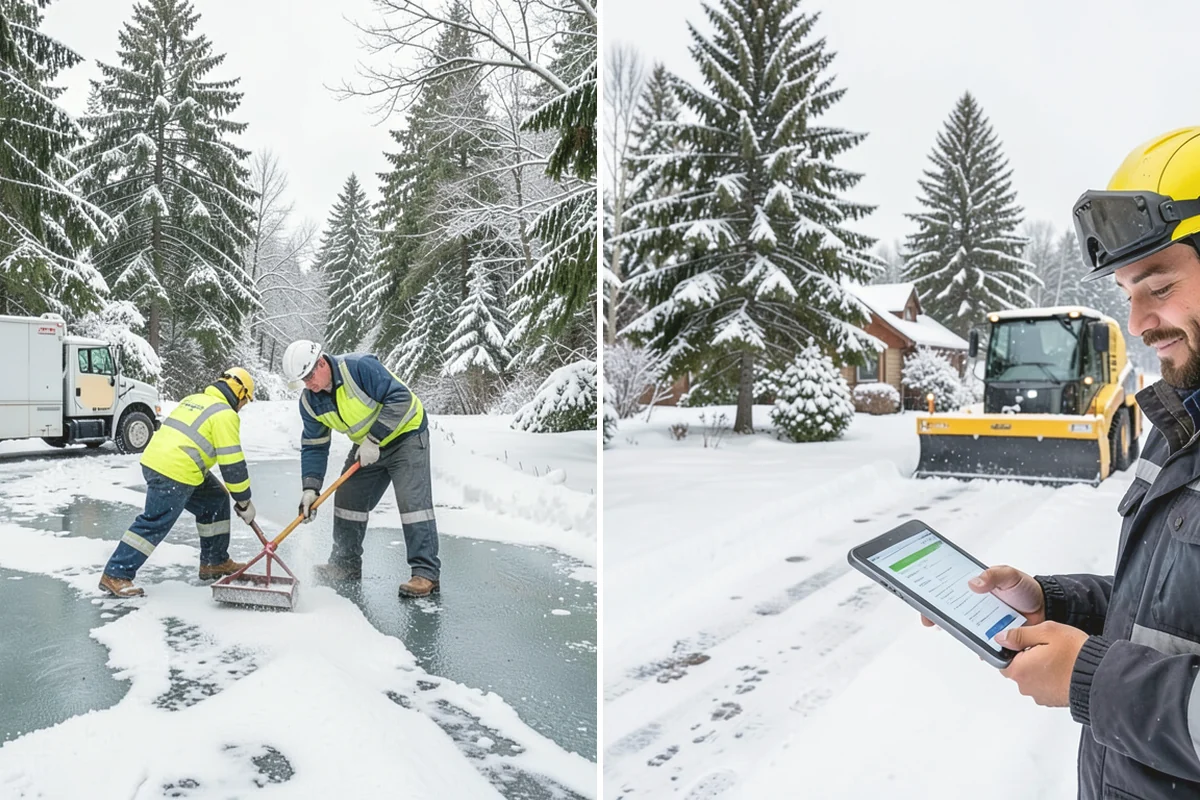 HOA Deicing in Tacoma, Pierce County, WA - Map association streets, kiosks, amenity walks, and guest lots with the board