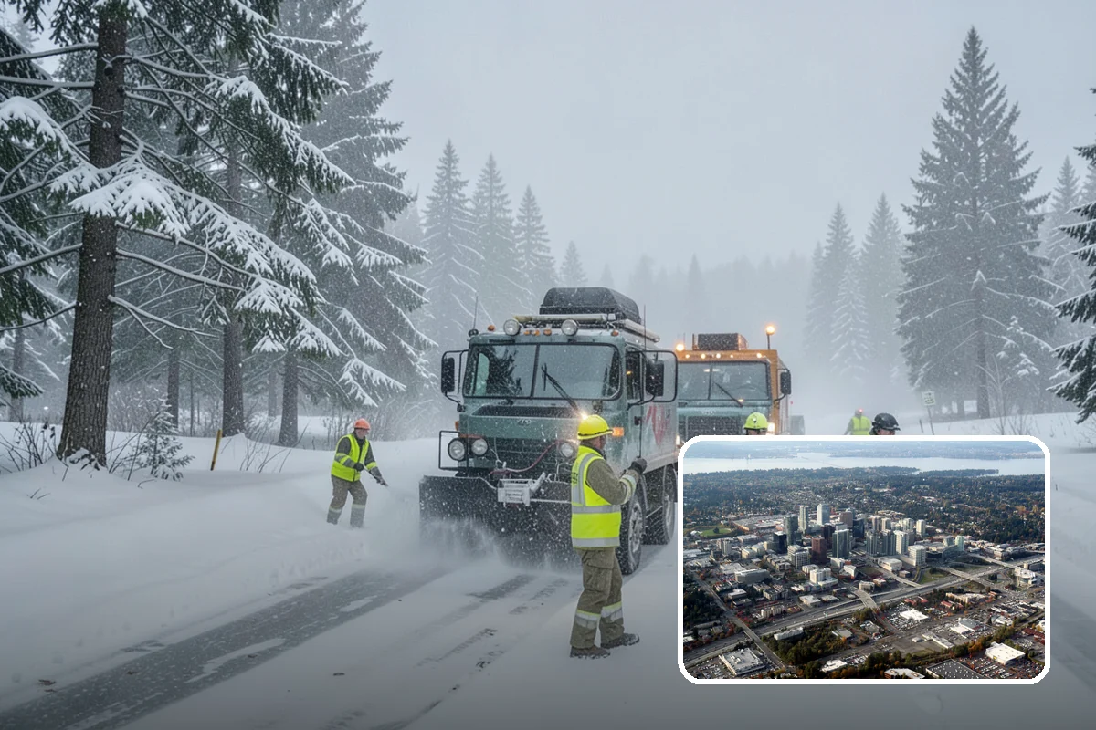 HOA Parking Lot Snow Removal in Bellevue, King County, WA - Board liability is reduced with a documented, trigger-based service record