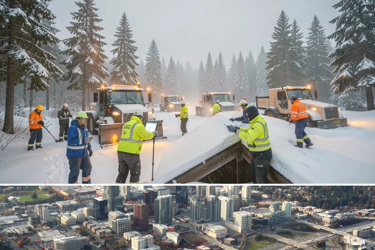 HOA Parking Lot Snow Removal in Bellevue, King County, WA - HOA lots in Western Washington face the greatest snow demand from December into early February, aligning with peak overnight...