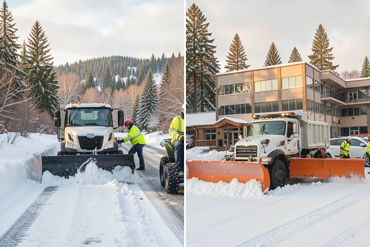 HOA Parking Lot Snow Removal in Bonney Lake, Pierce County, WA - Review the association map, trigger depth, and problem areas with the board