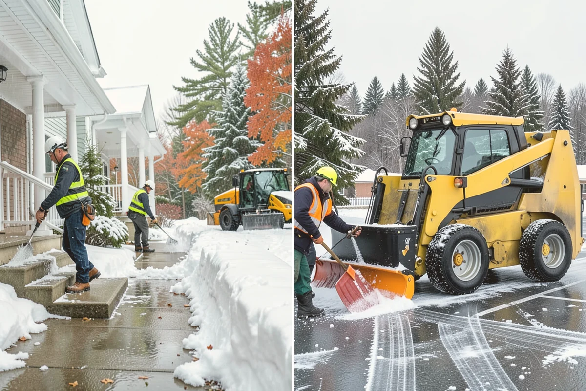 HOA Parking Lot Snow Removal in Brier, Snohomish County, WA - Review the association map, trigger depth, and problem areas with the board