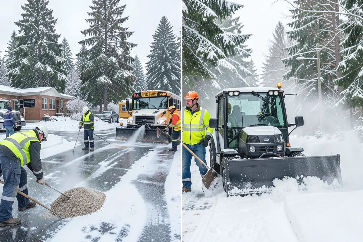 HOA Parking Lot Snow Removal in Buckley, Pierce County, WA - Review the association map, trigger depth, and problem areas with the board