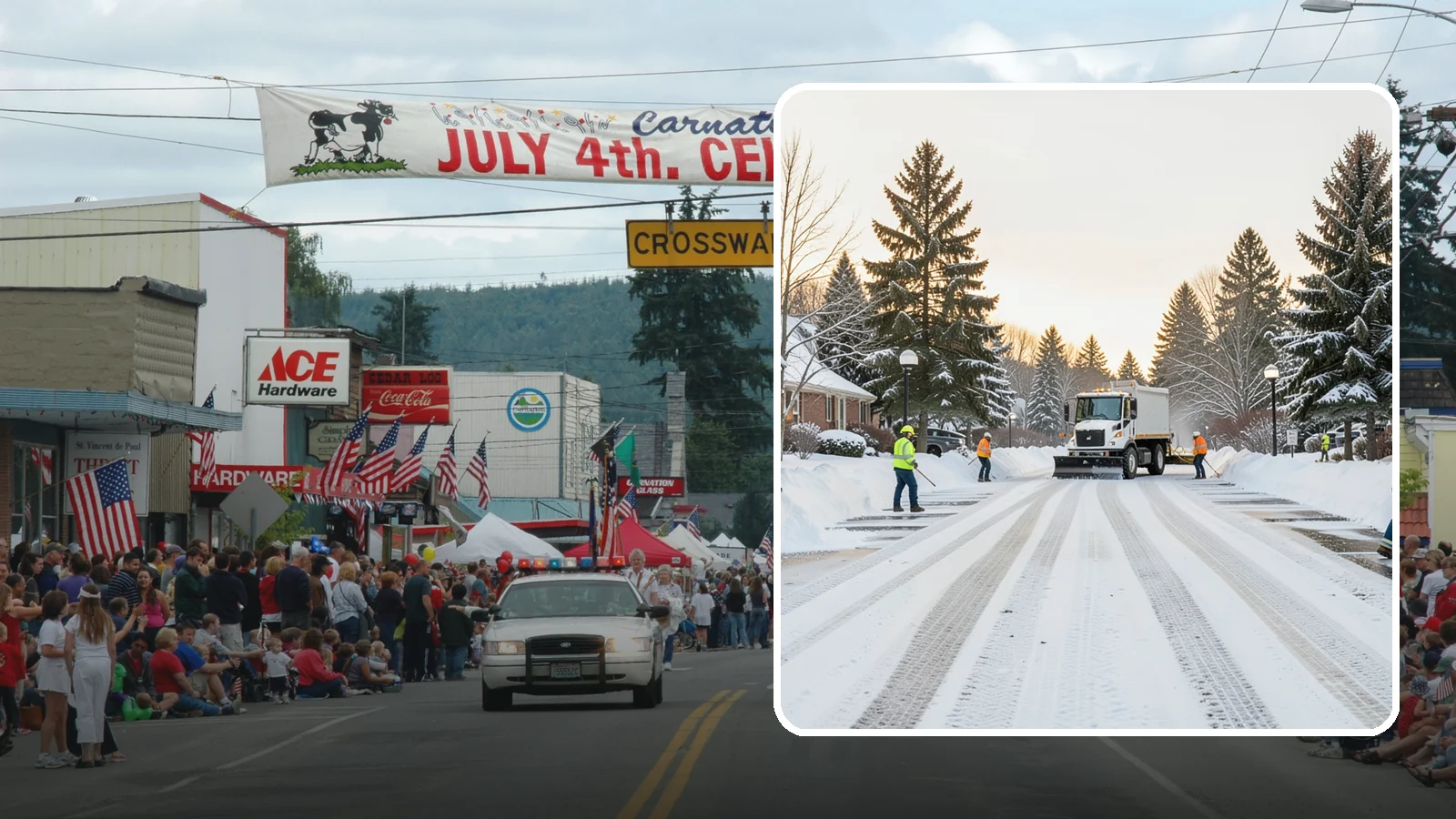 HOA Parking Lot Snow Removal in Carnation, King County, WA - We service shared HOA community lots on a documented contract that protects the board from Western Washington winter liability.
