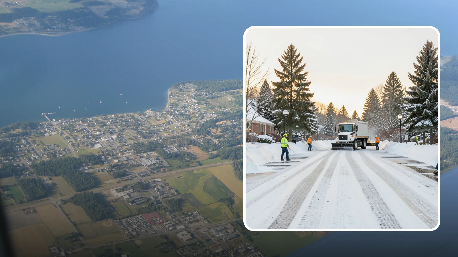 HOA Parking Lot Snow Removal in Coupeville, Island County, WA - We service shared HOA community lots on a documented contract that protects the board from Western Washington winter liability.