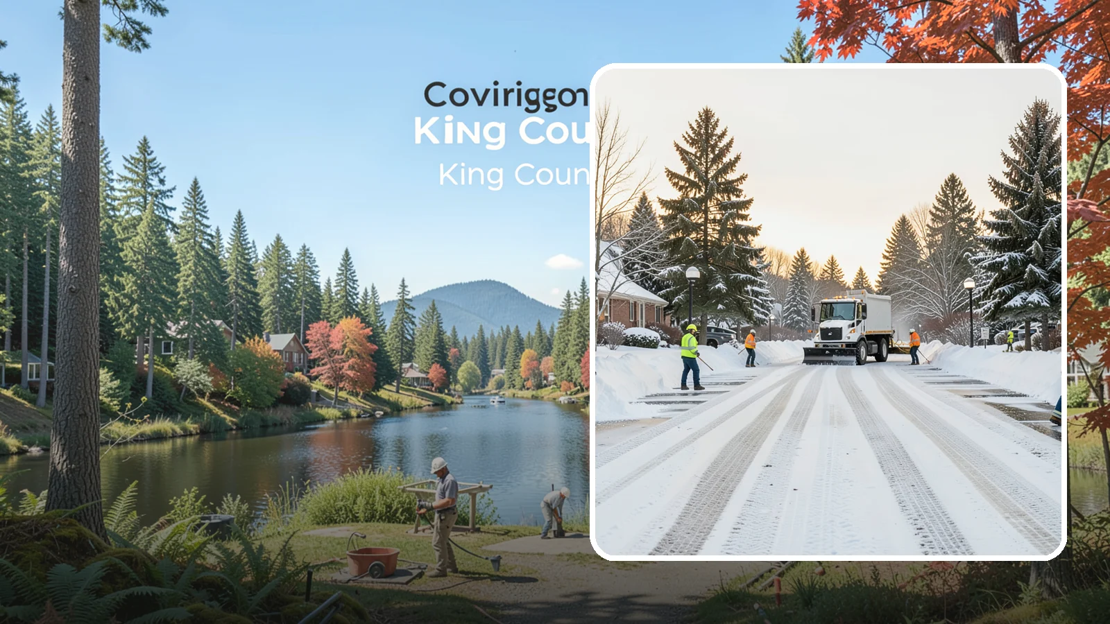 HOA Parking Lot Snow Removal in Covington, King County, WA - We service shared HOA community lots on a documented contract that protects the board from Western Washington winter liability.