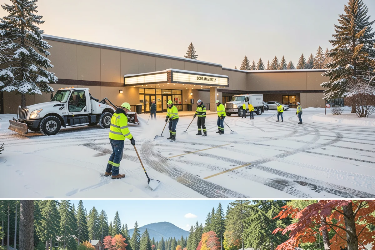HOA Parking Lot Snow Removal in Covington, King County, WA - HOA lots in Western Washington face the greatest snow demand from December into early February, aligning with peak overnight...