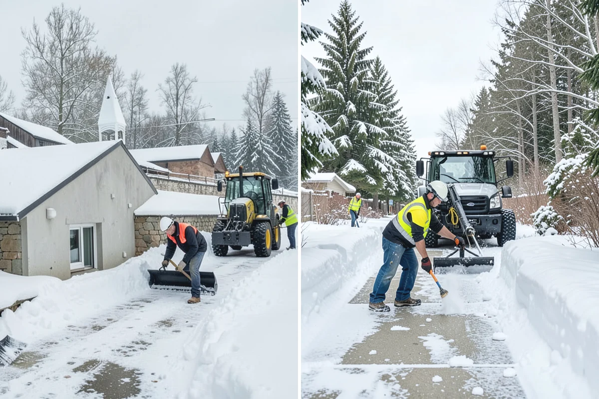 HOA Parking Lot Snow Removal in Des Moines, King County, WA - Review the association map, trigger depth, and problem areas with the board