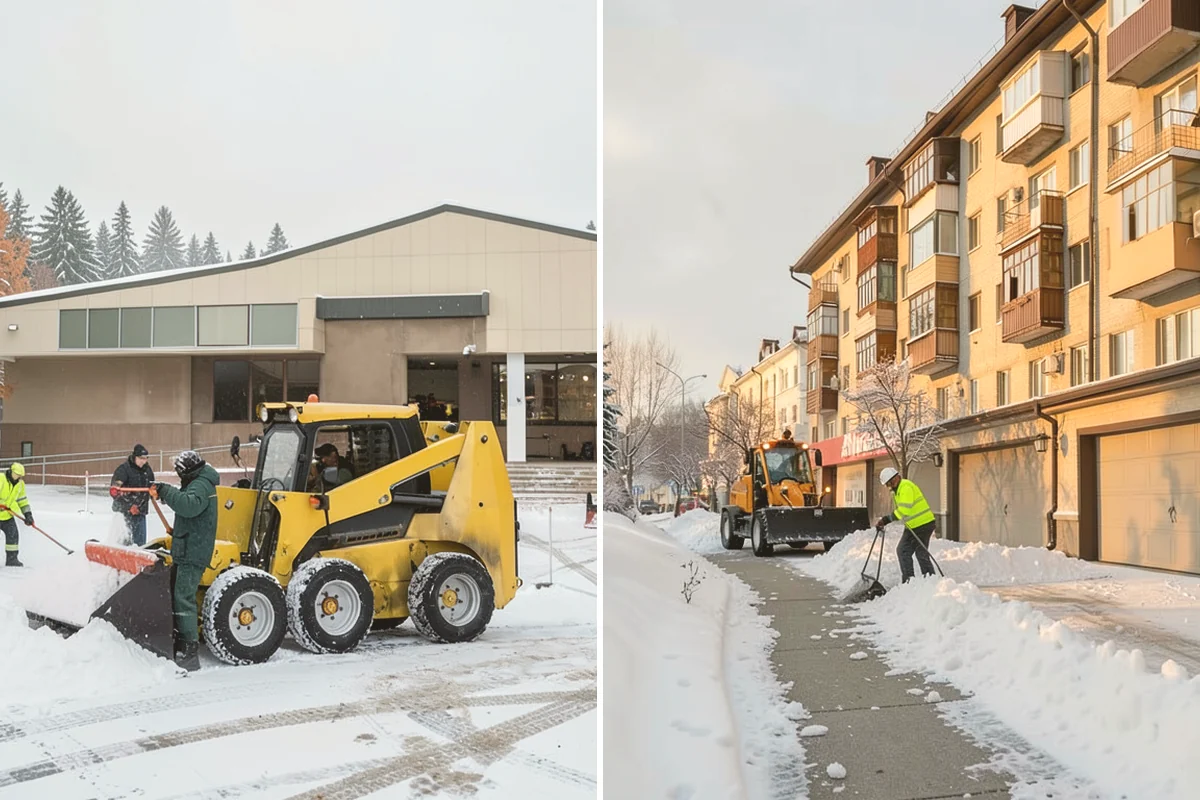 HOA Parking Lot Snow Removal in Eatonville, Pierce County, WA - Review the association map, trigger depth, and problem areas with the board