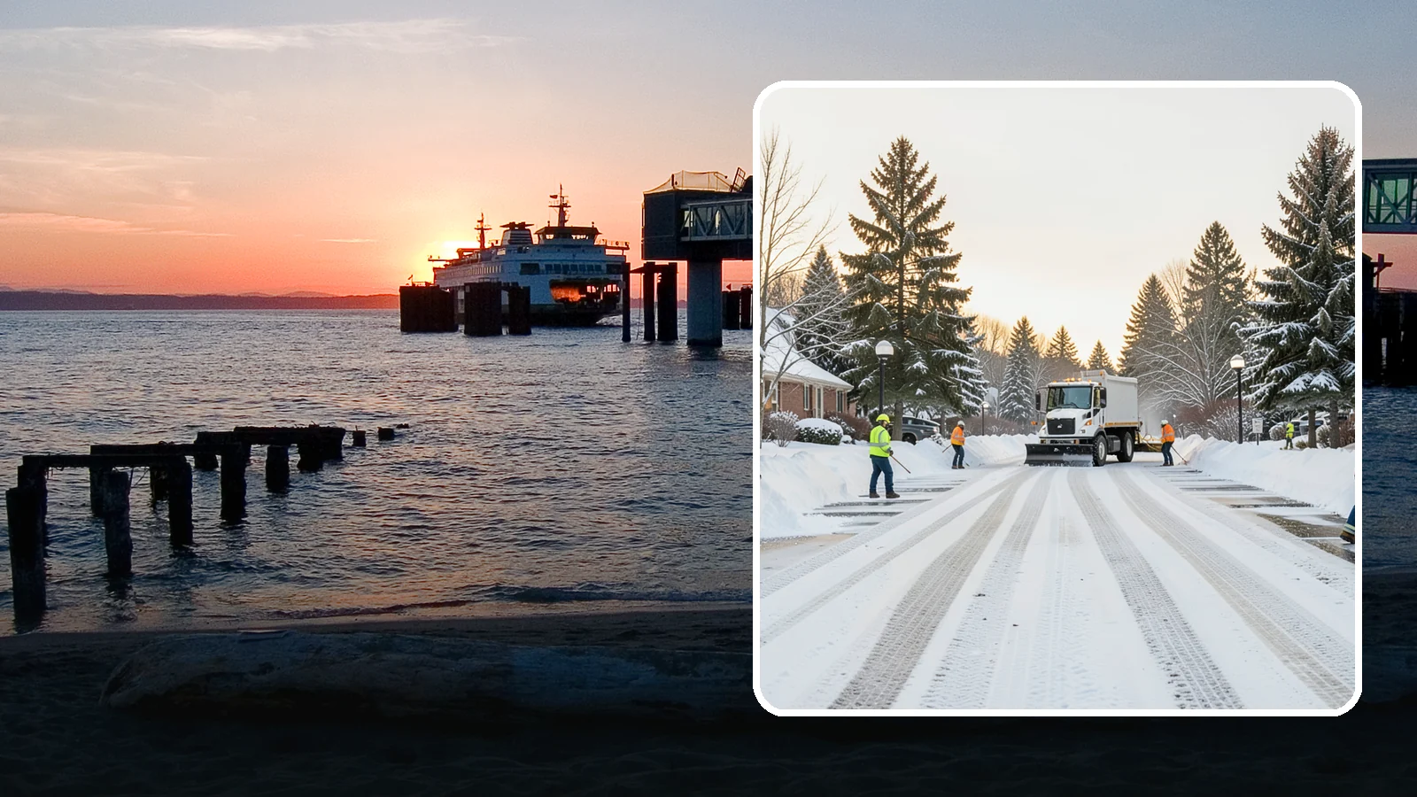 HOA Parking Lot Snow Removal in Edmonds, Snohomish County, WA - We service shared HOA community lots on a documented contract that protects the board from Western Washington winter liability.