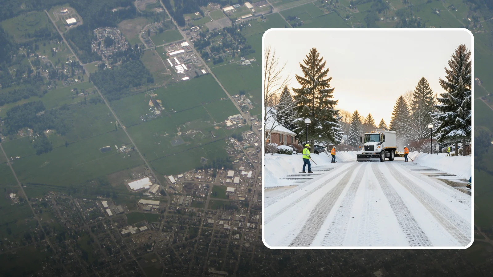 HOA Parking Lot Snow Removal in Enumclaw, King County, WA - We service shared HOA community lots on a documented contract that protects the board from Western Washington winter liability.
