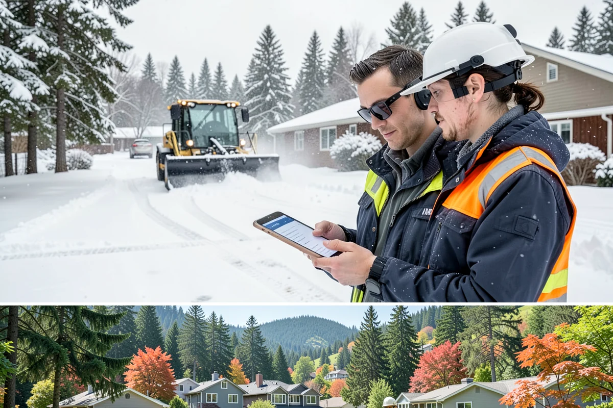 HOA Parking Lot Snow Removal in Fircrest, Pierce County, WA - HOA lots in Western Washington face the greatest snow demand from December into early February, aligning with peak overnight...